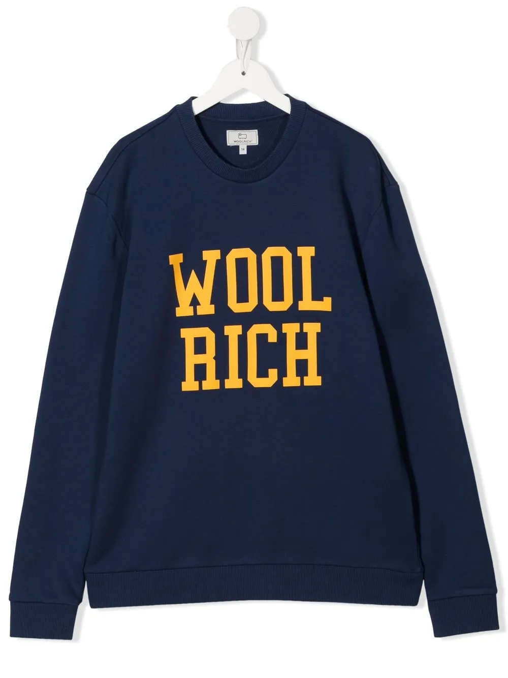 

Woolrich Kids TEEN logo-print jumper - Blue