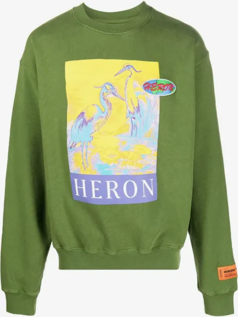 Heron Preston sudadera con logo estampado