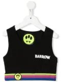 Barrow kids cropped logo top - Black