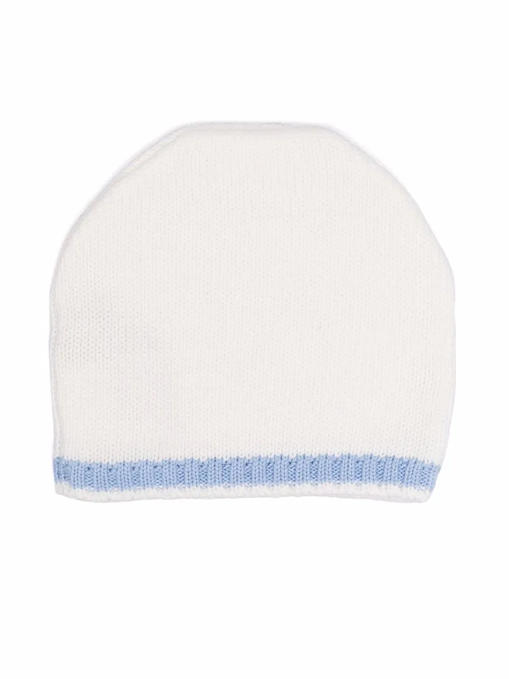 

La Stupenderia gorro de tejido con detalle en contraste - Blanco