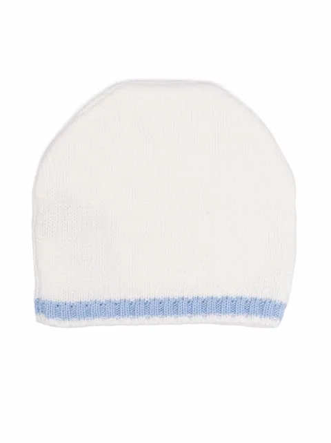 La Stupenderia bonnet en maille à détail contrastant 