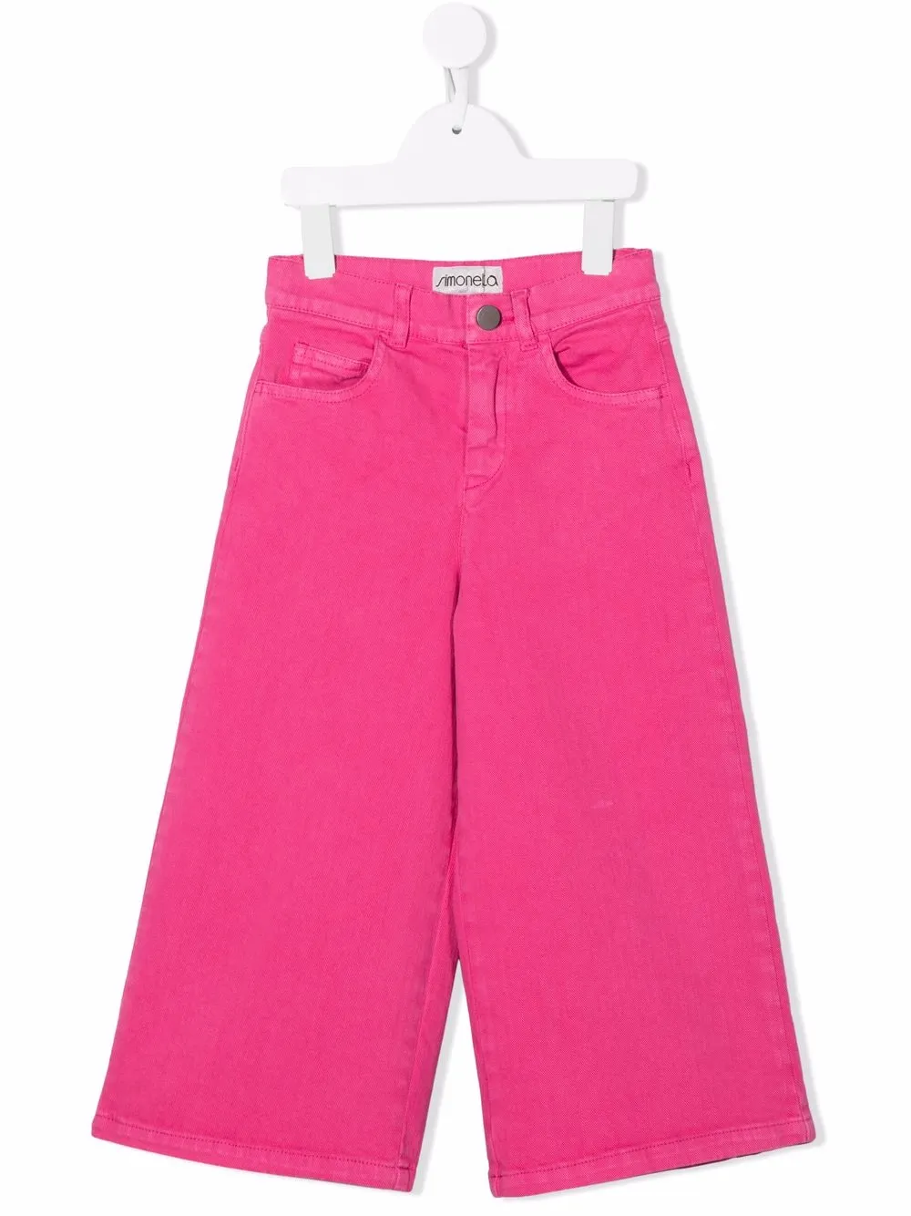 

Simonetta jeans anchos de tiro alto - Rosado