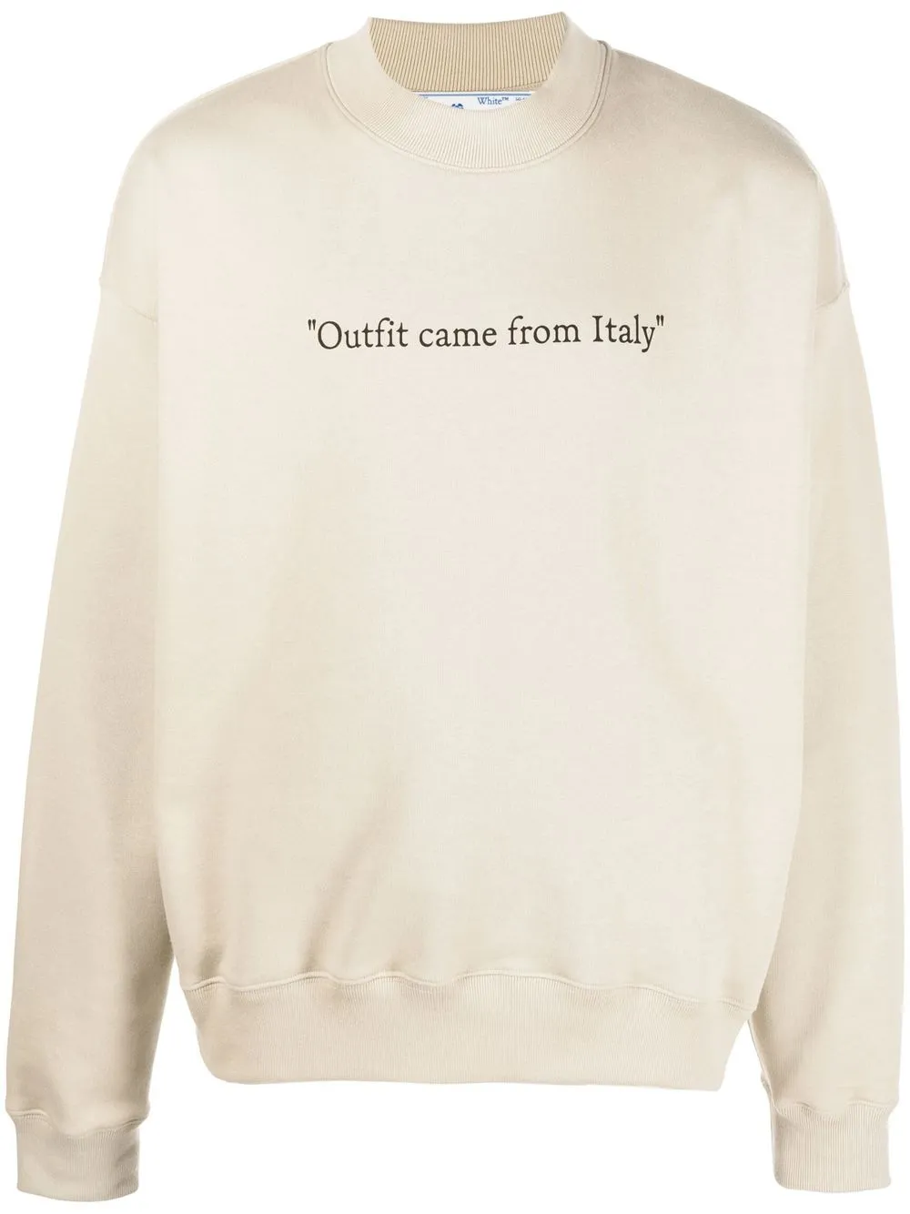 

Off-White slogan-print sweatshirt - Neutrals