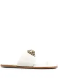 ETRO Crown Me leather sandals - White