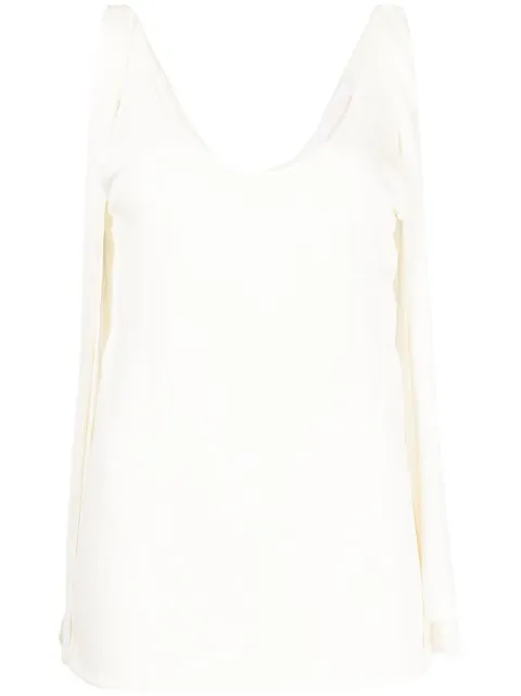 Chloé strap detail U-neck tank top