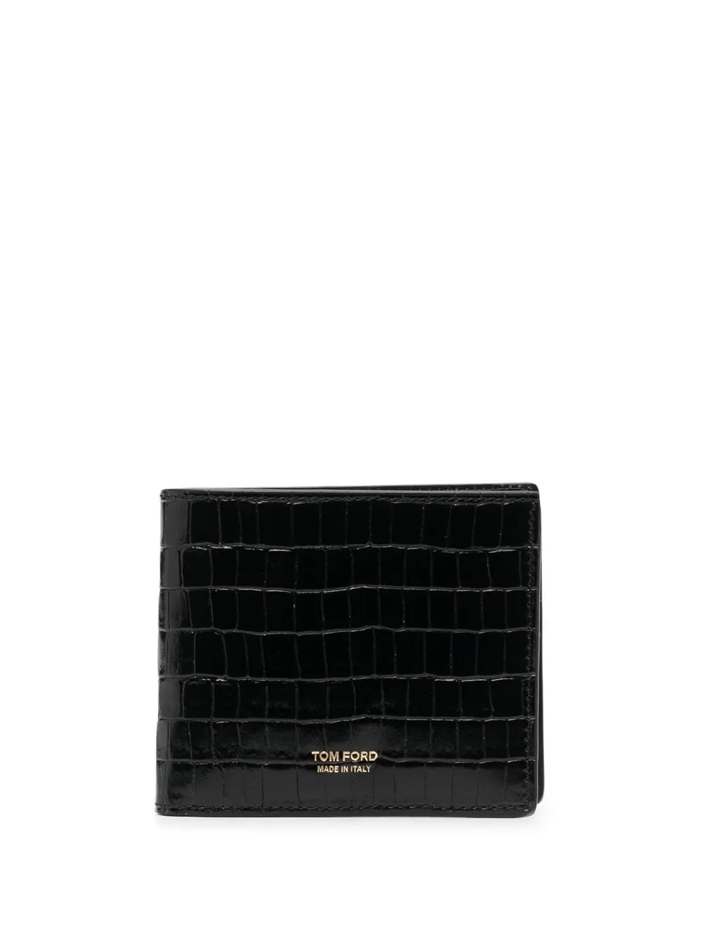 

TOM FORD cartera con efecto de piel de cocodrilo - Negro