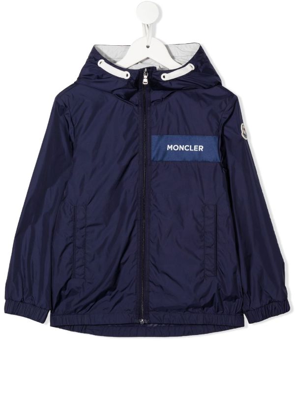 blue moncler rain jacket