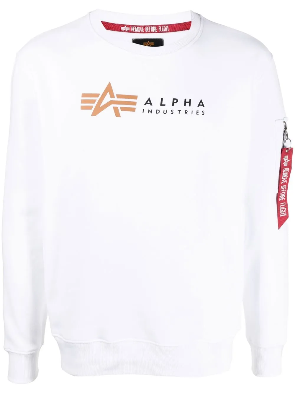 

Alpha Industries sudadera con logo estampado - Blanco