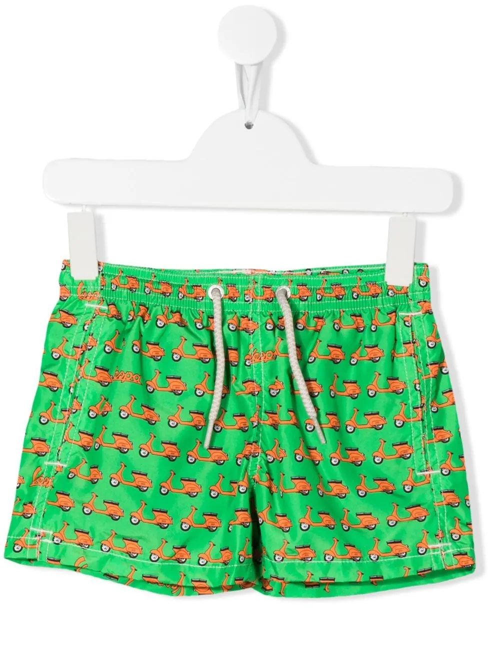 

MC2 Saint Barth Kids shorts de playa con estampado de vespa mini - Verde