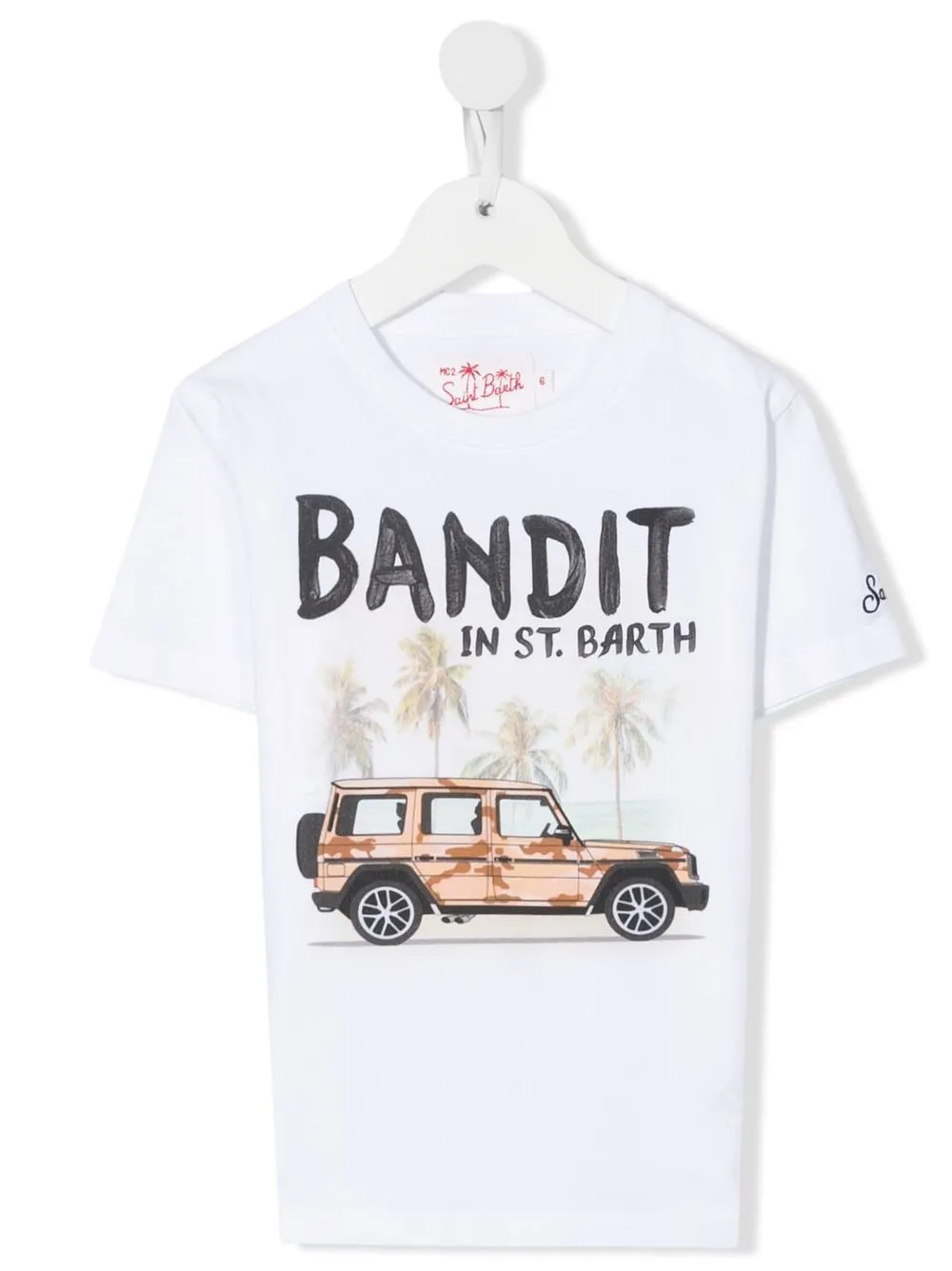 

MC2 Saint Barth Kids playera con logo estampado - Blanco