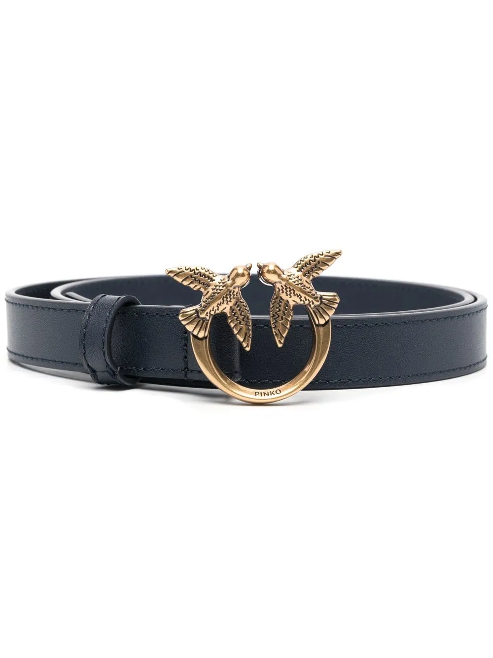 

PINKO Love Birds leather belt - Blue