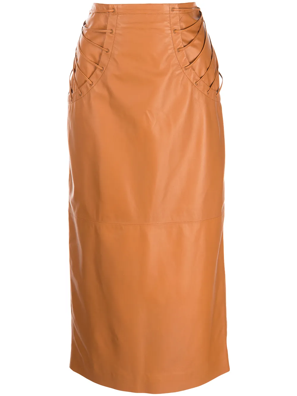 

Rochas pencil midi skirt - Brown