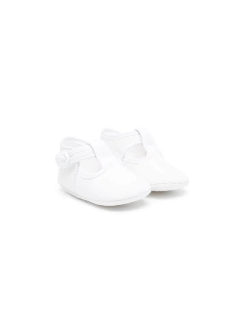 Paz Rodriguez Babies' Buckle-fastening Pre Walkers In White