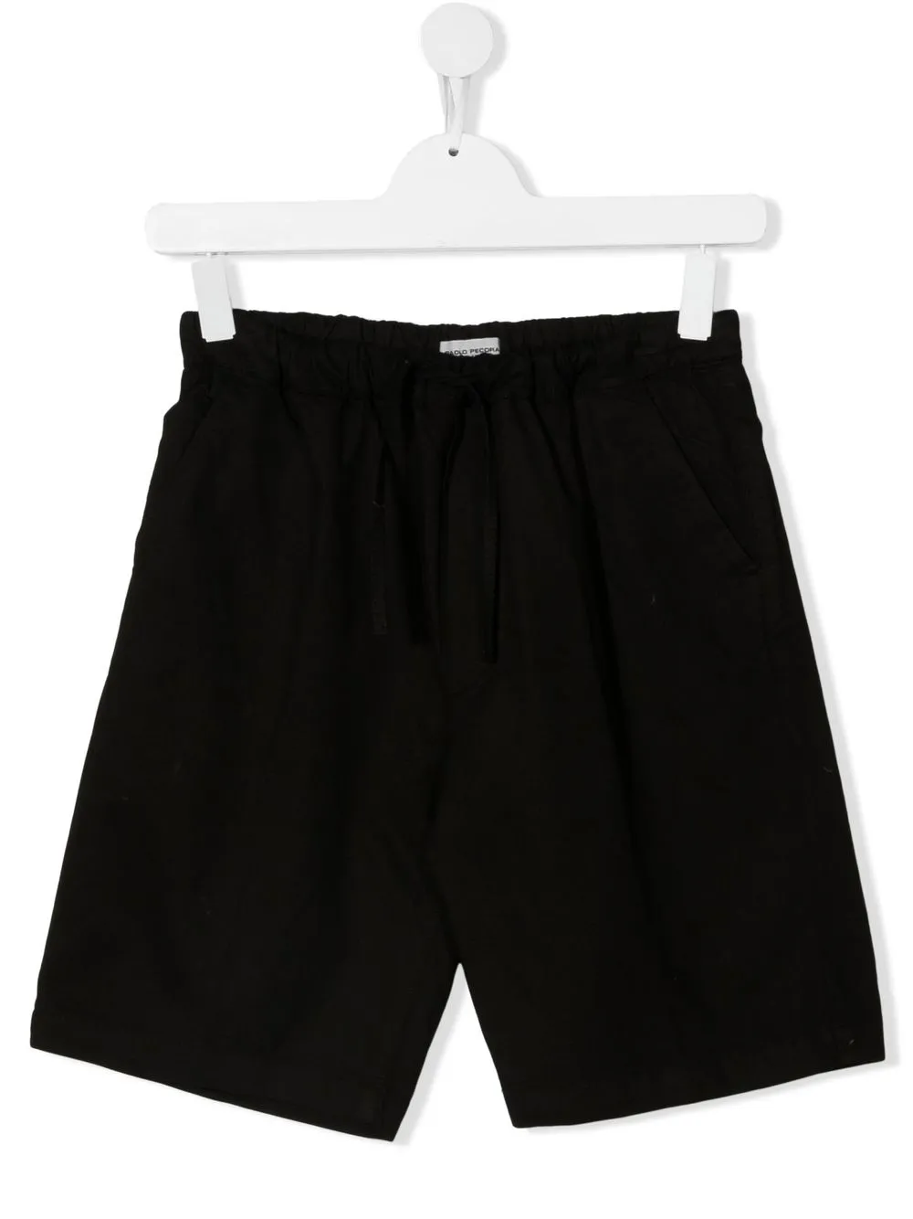 

Paolo Pecora Kids shorts rectos con bolsillos - Negro