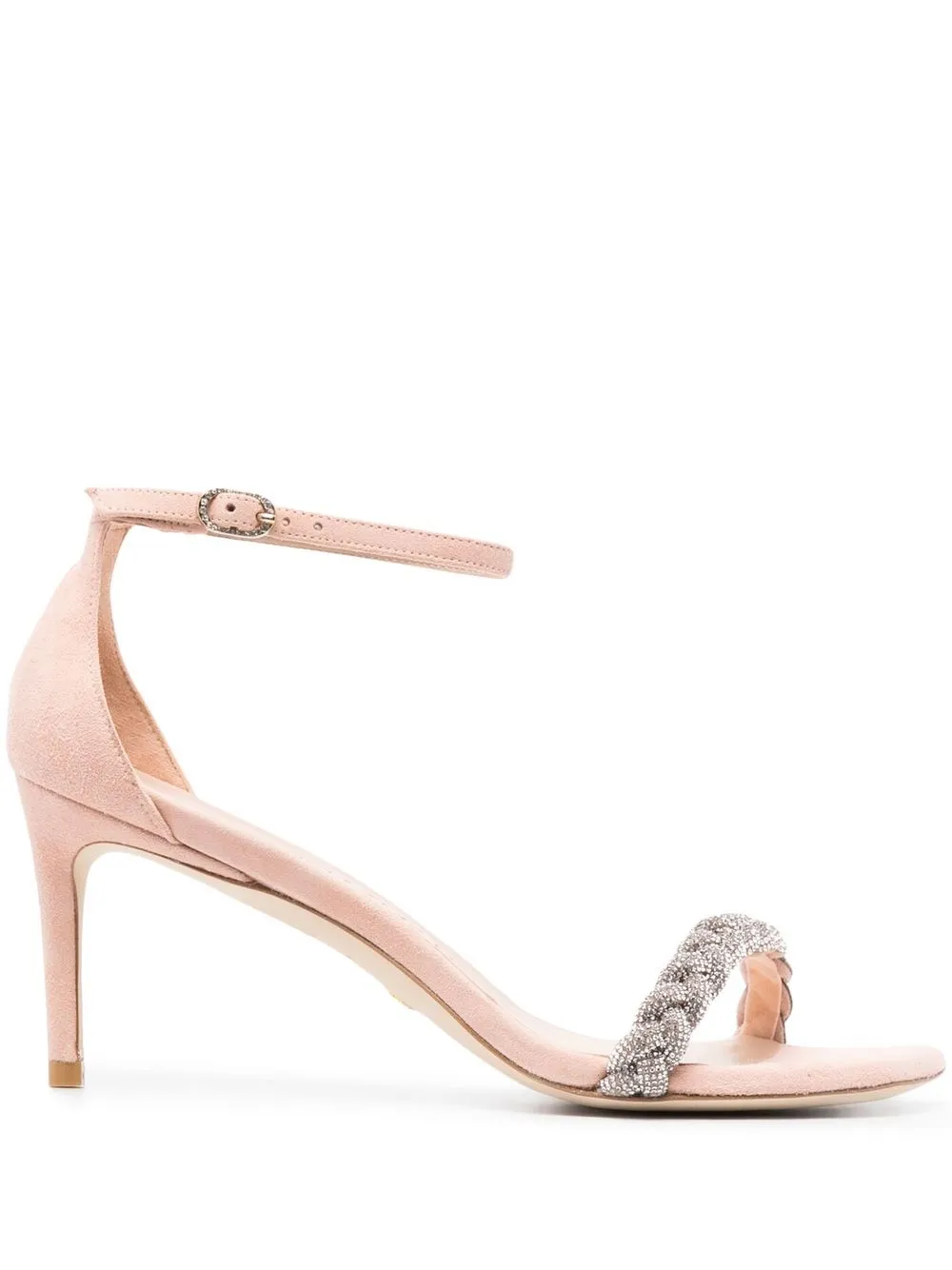 

Stuart Weitzman square-toe 90mm heeled sandals - Pink