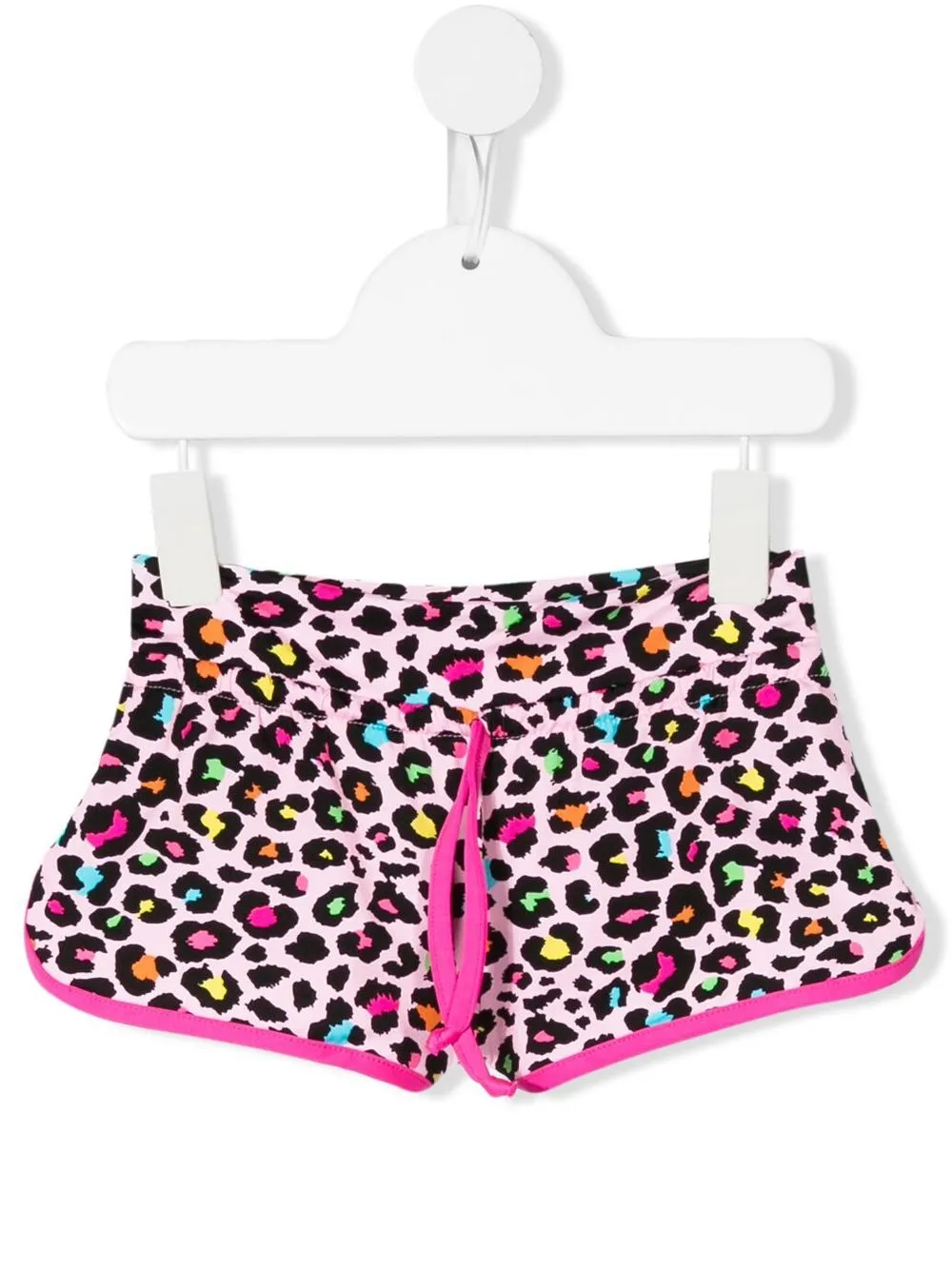 

MC2 Saint Barth Kids shorts con estampado de leopardo - Rosado