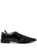 Marine Serre pointed-toe leather mules - Black
