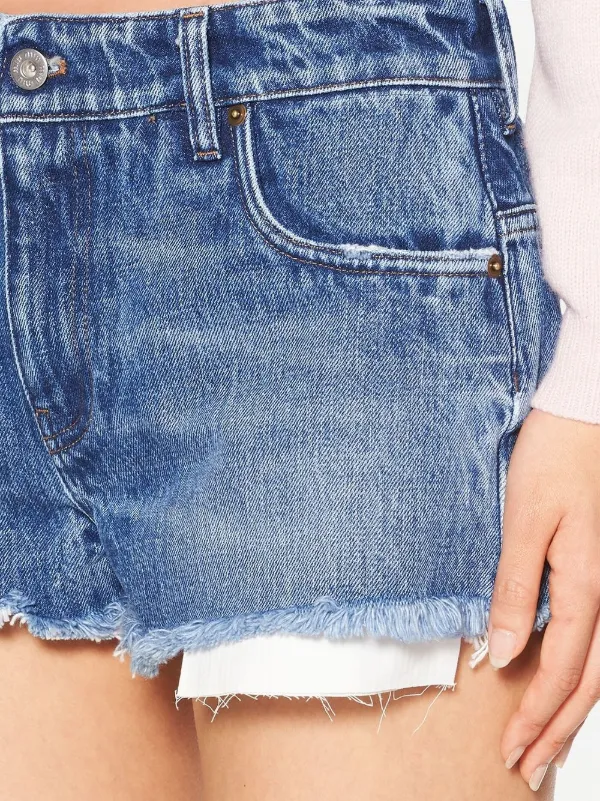 Miu Miu low-rise Denim Mini Shorts - Farfetch