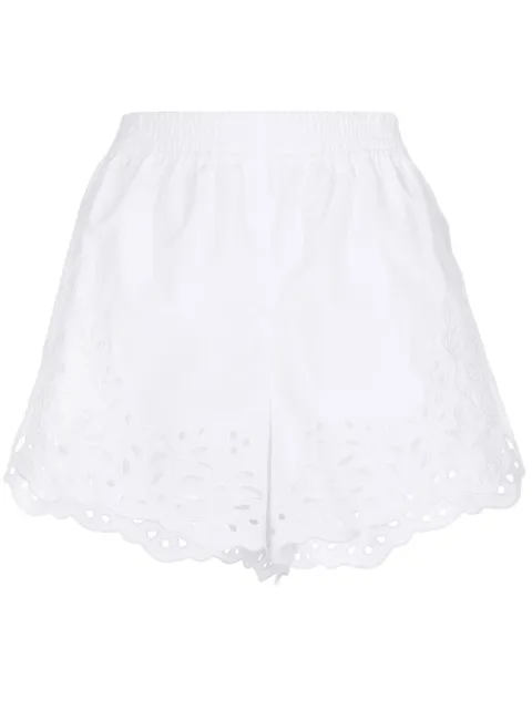 Chloé short court en broderies anglaises