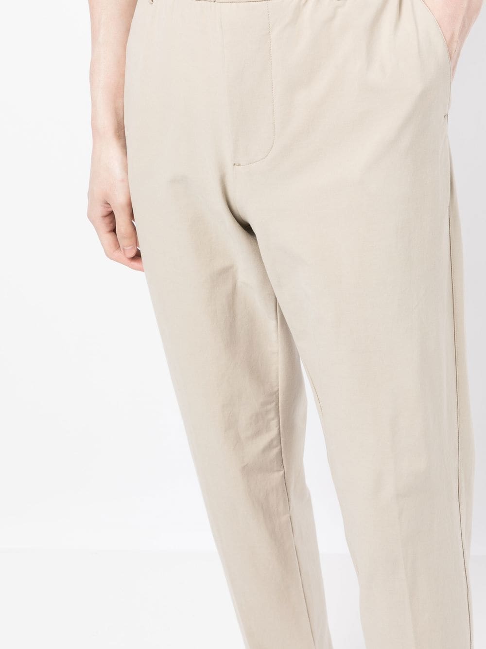 Shop James Perse High-rise Straight-leg Trousers In Nude