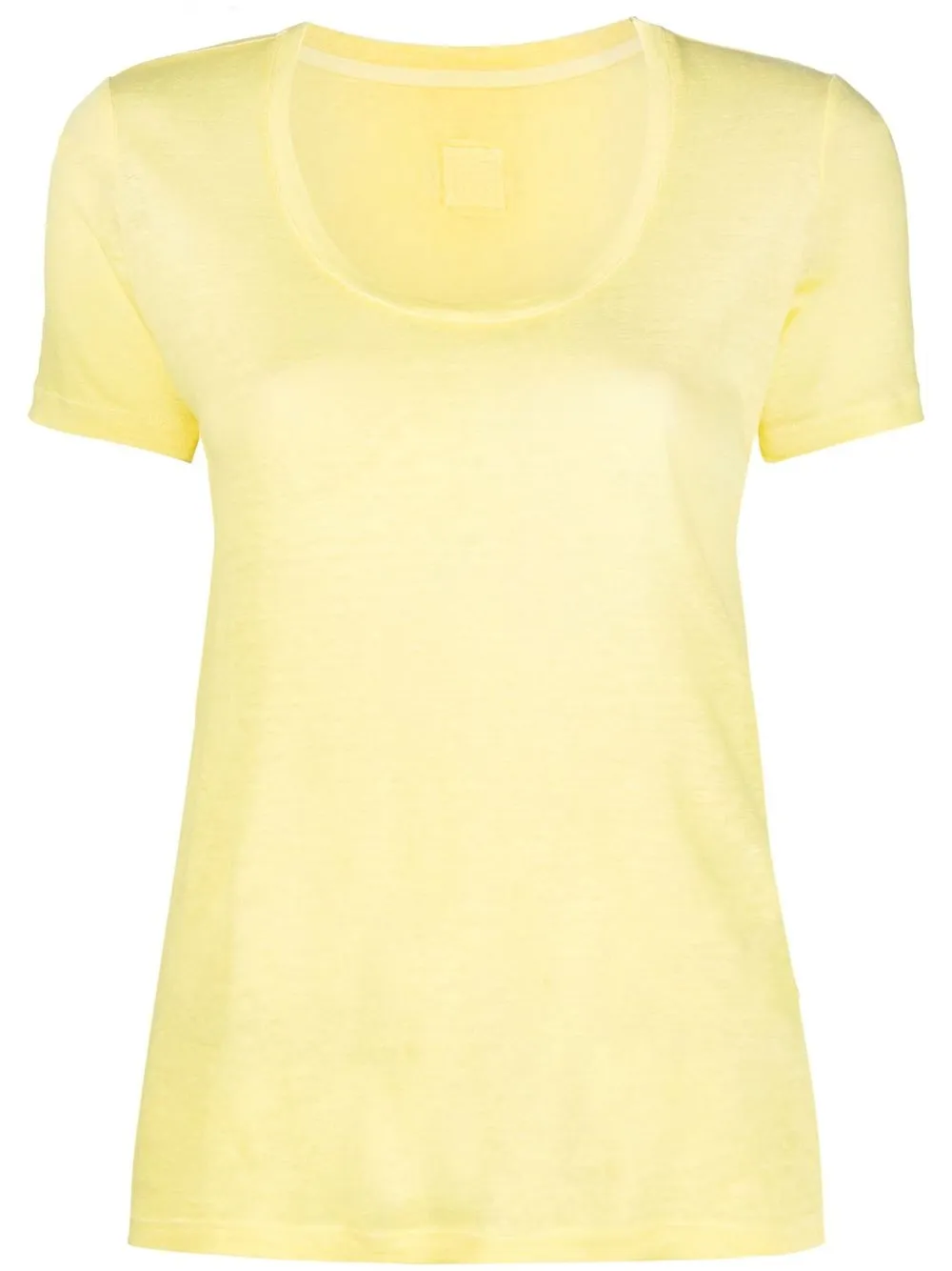 

120% Lino playera de manga corta - Amarillo