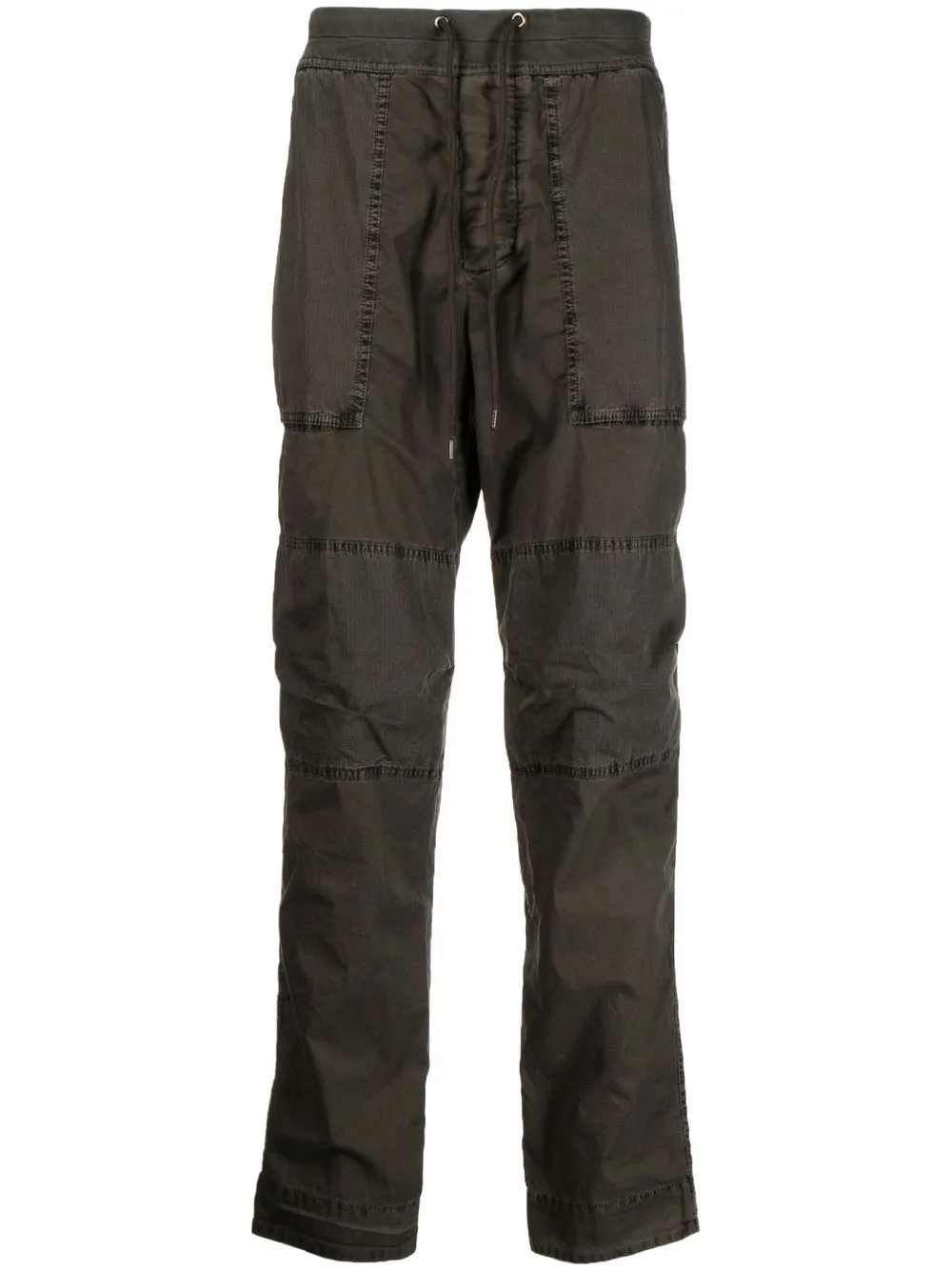 

James Perse pantalones cargo con cordones en la pretina - Gris