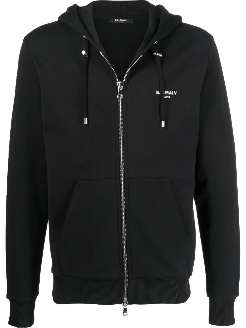 

Balmain hoodie con logo y cierre - Negro