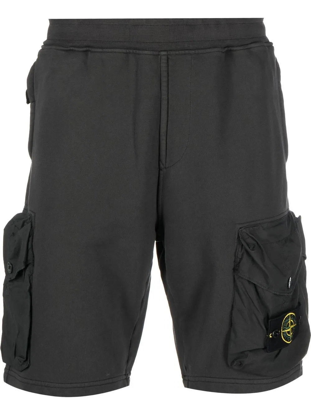 

Stone Island Compass-motif fleece shorts - Grey