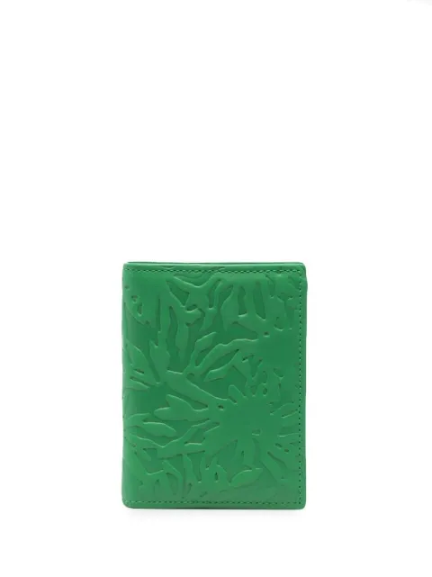 Comme Des Garçons Wallet محفظة جلد منقوشة