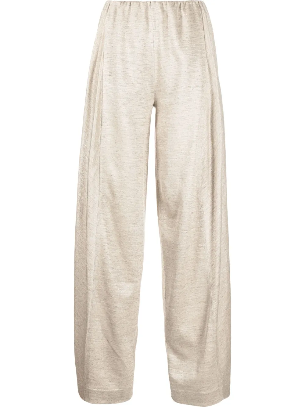 hemp straight-leg trousers