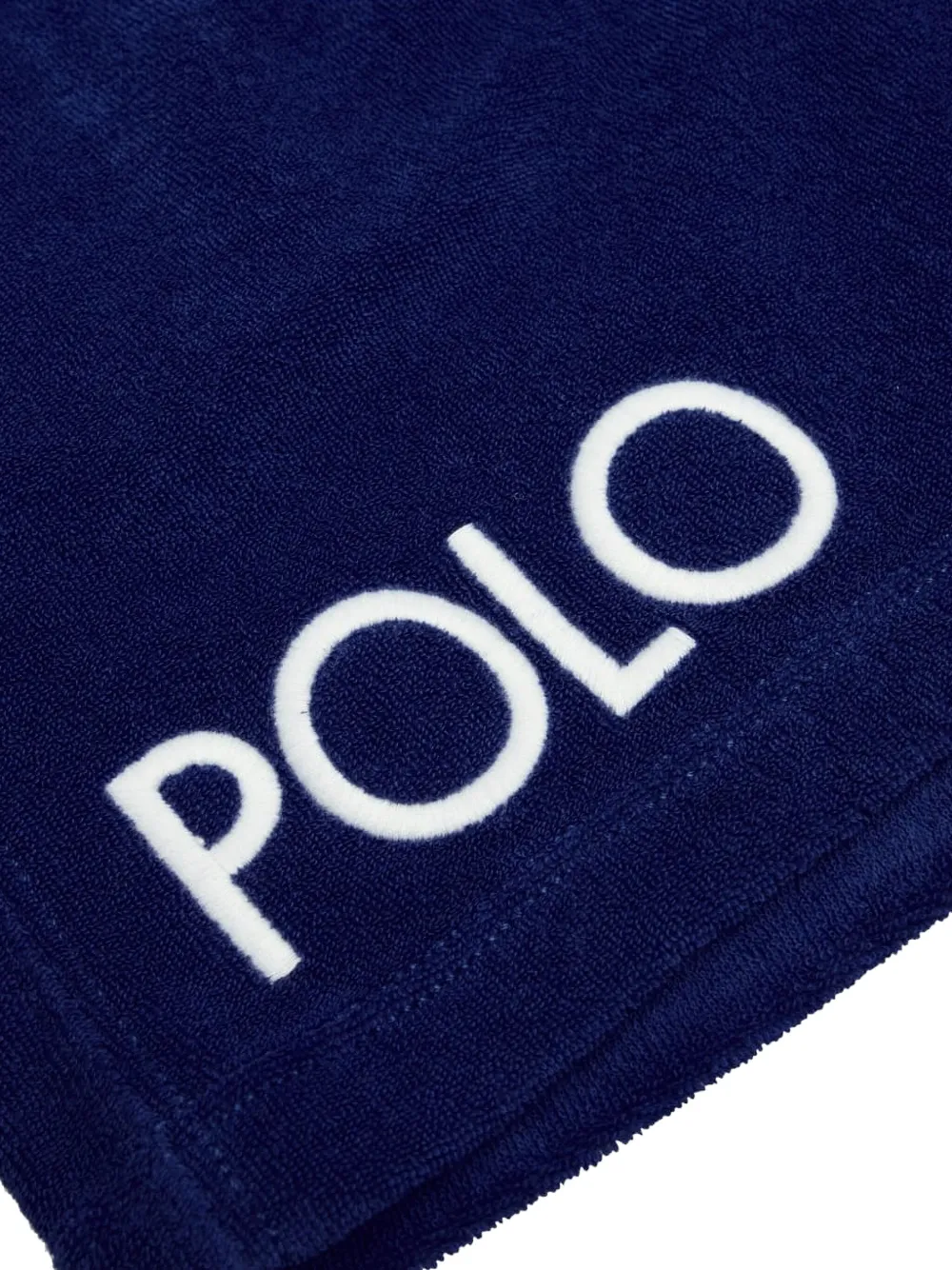 Polo Ralph Lauren Logo-embroidered Velour Shorts In Blue