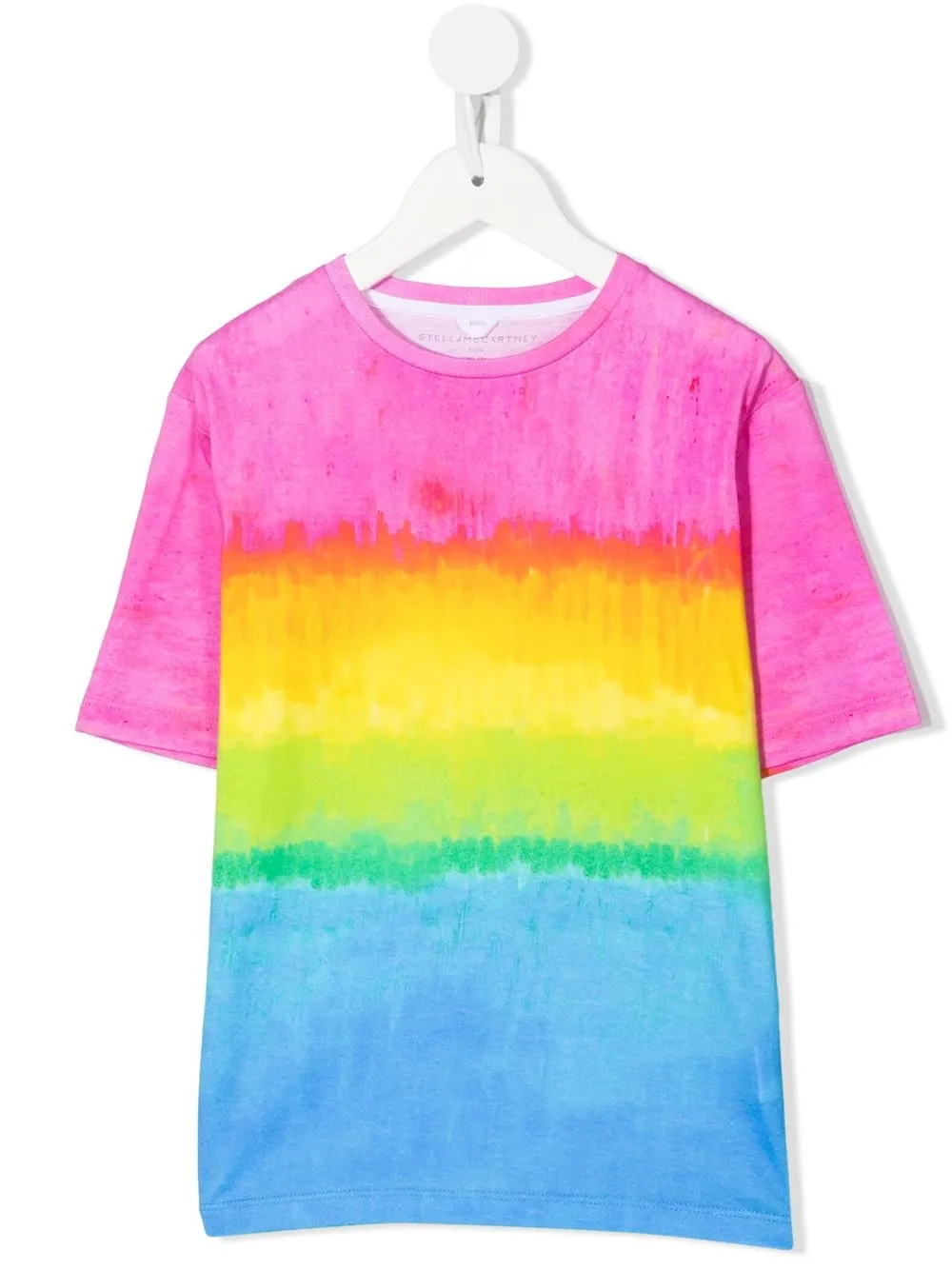 

Stella McCartney Kids playera de manga corta con estampado tie-dye - Rosado