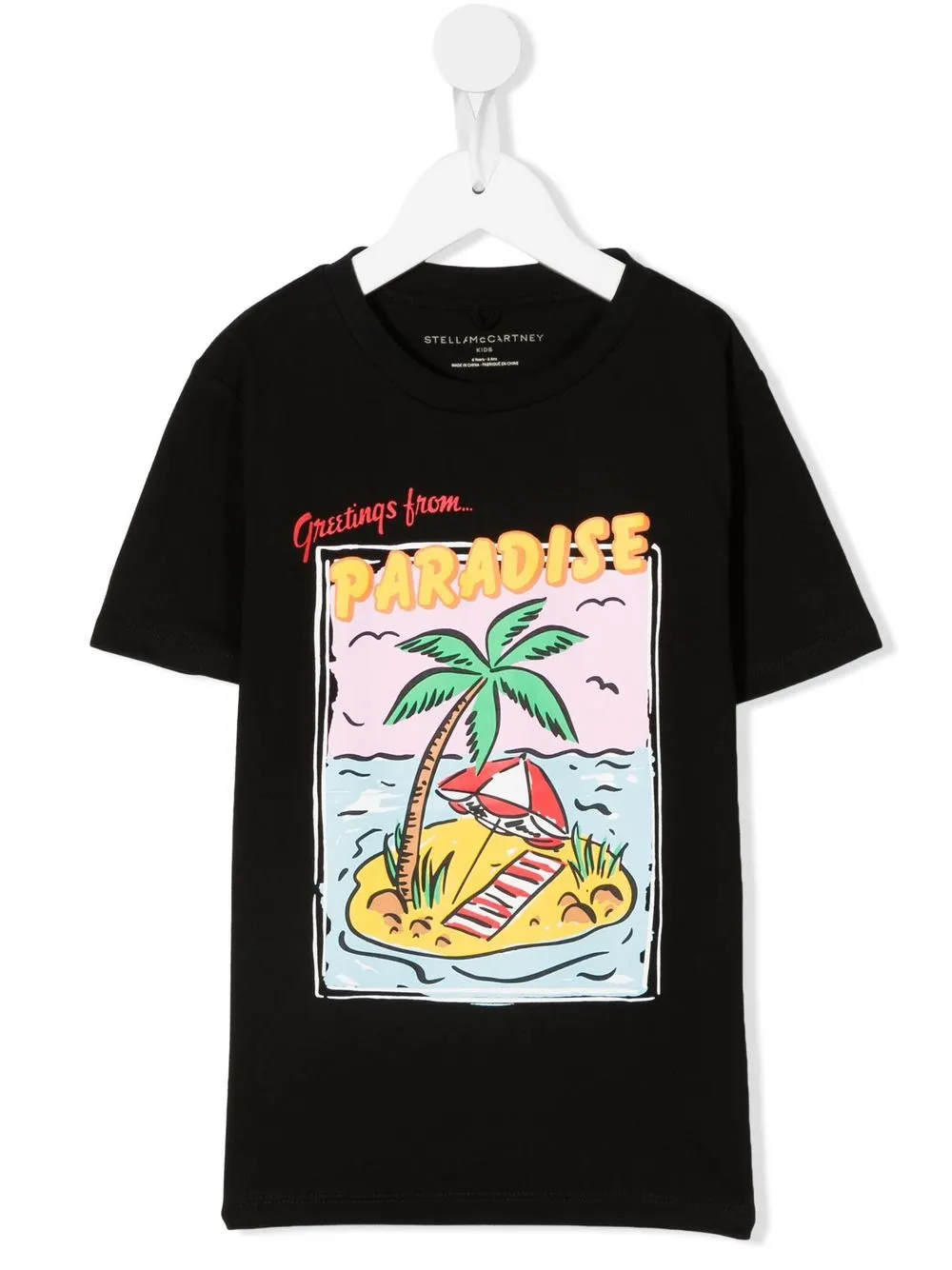 

Stella McCartney Kids playera con estampado gráfico - Negro