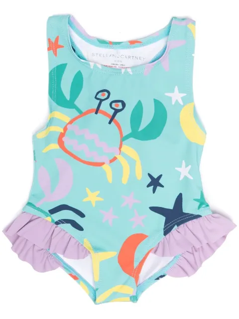 Stella McCartney Kids مايوه 'أندر ذا سي'