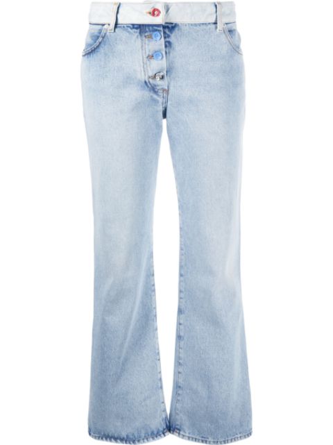 Off-White mid-rise flared jeans Women