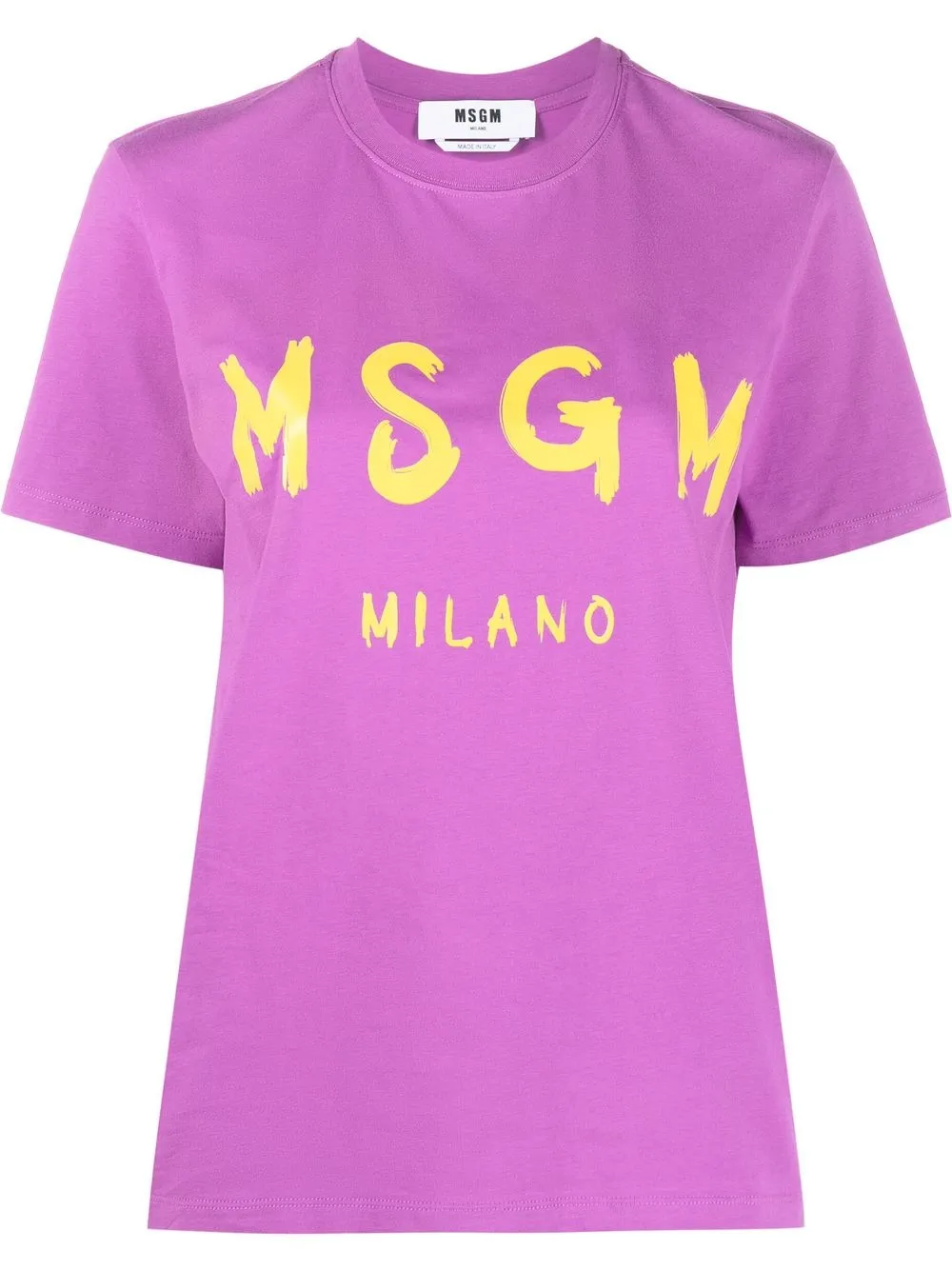 

MSGM playera con logo estampado - Morado