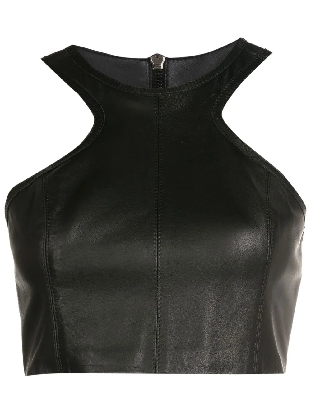 

Nk leather halterneck vest - Black