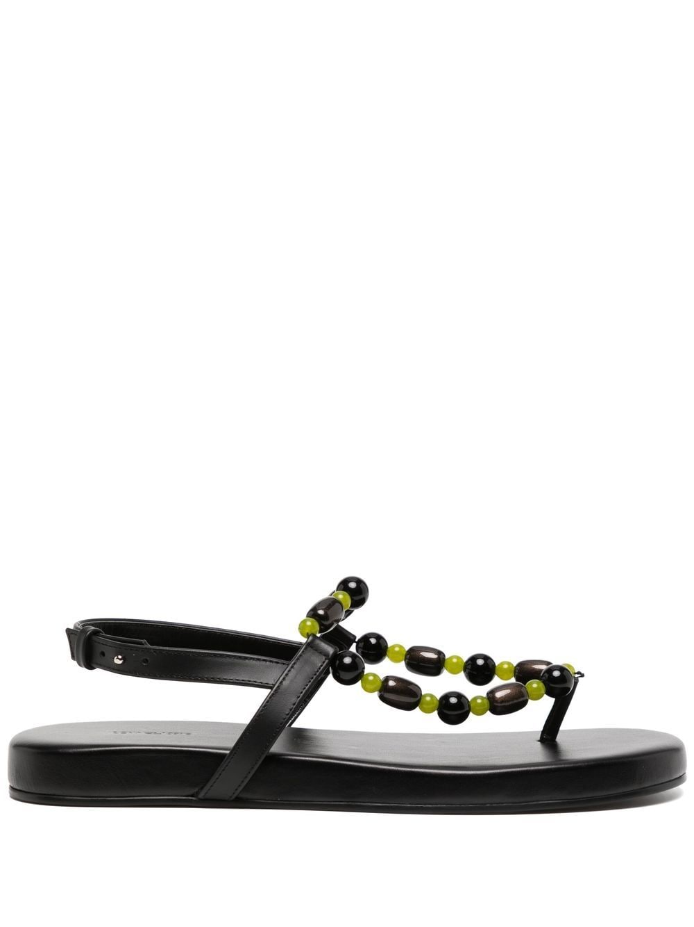 LOW CLASSIC BEADED LEATHER SANDALS