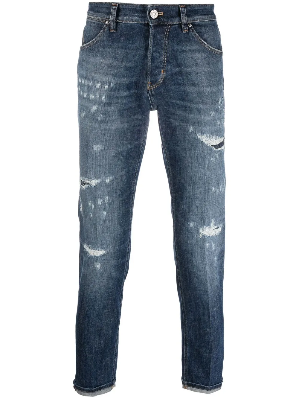 

PT TORINO jeans slim con efecto envejecido - Azul