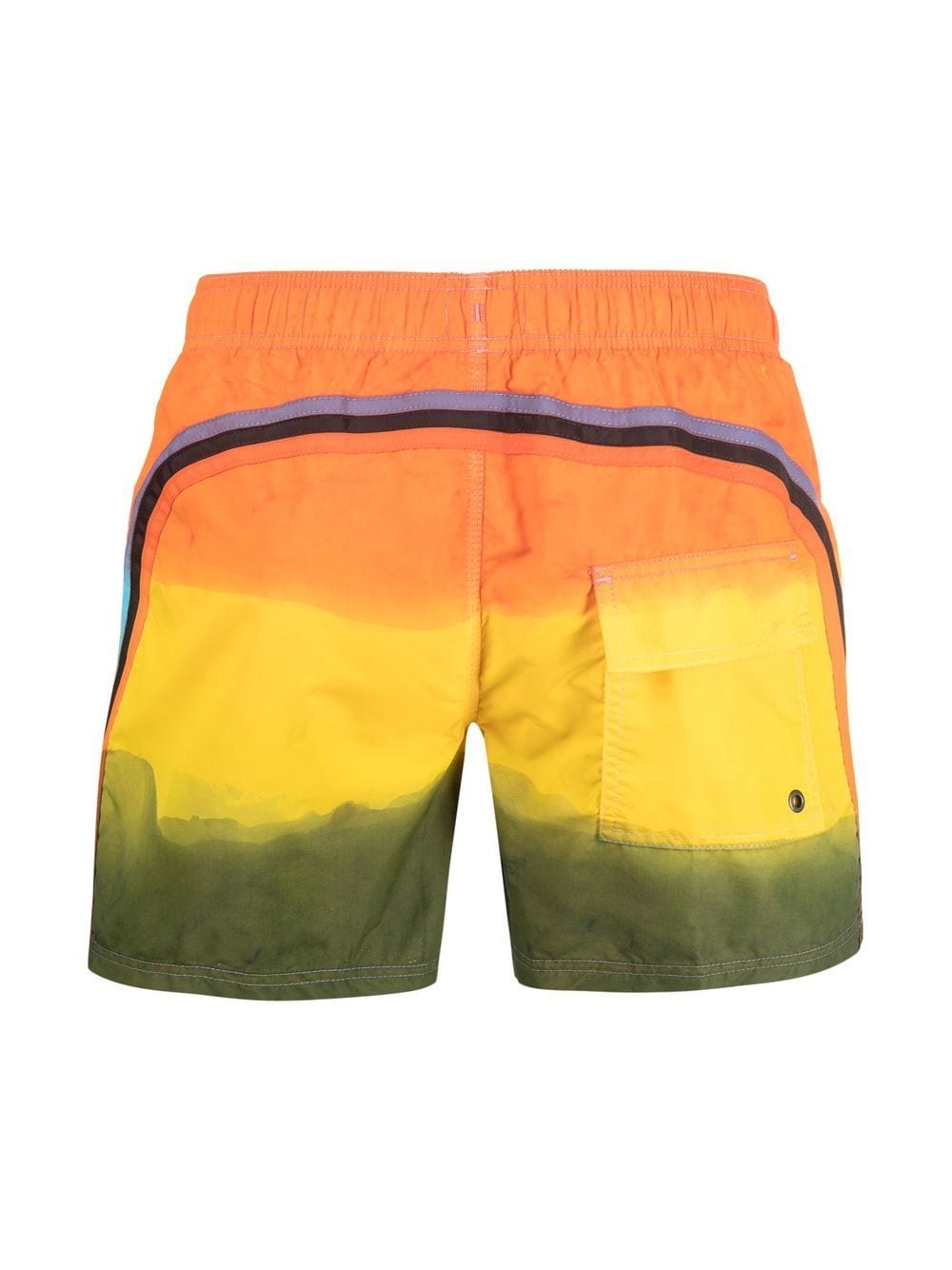 Shop Sundek Gradient-effect Design Swim Shorts In Orange