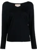 Drumohr merino V-neck jumper - Blue