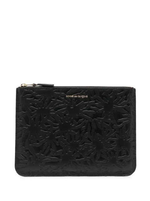 Comme Des Garçons Wallet cartera con relieve y cierre