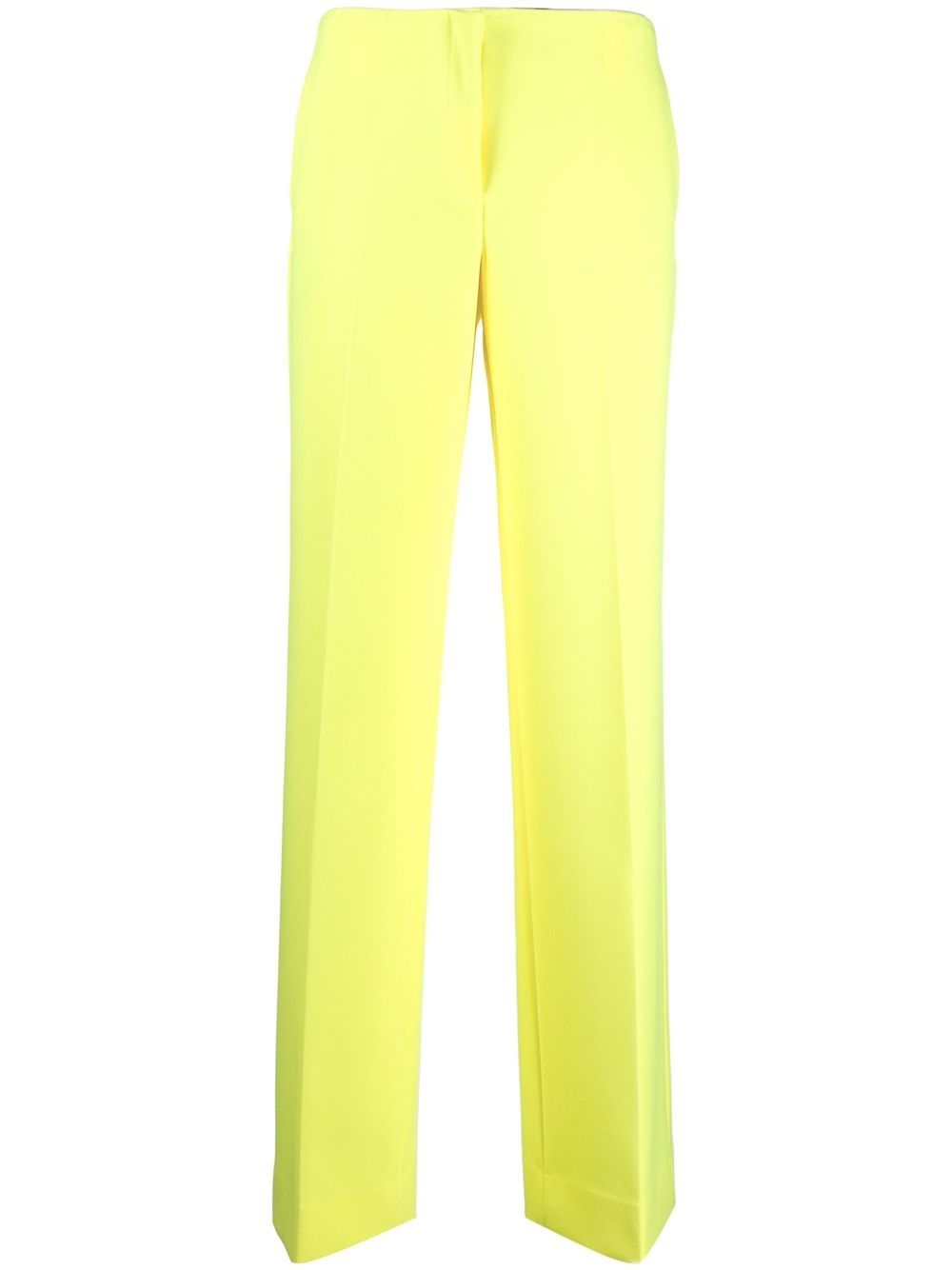 high-rise straight-leg trousers