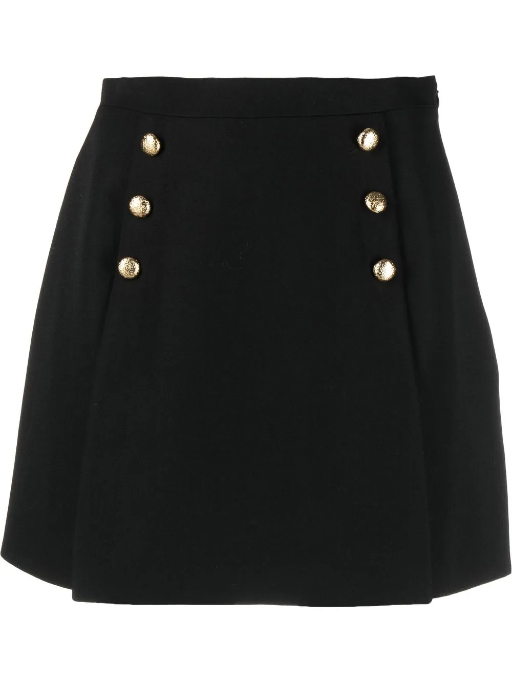 

Alessandra Rich high-waisted virgin wool skirt - Black