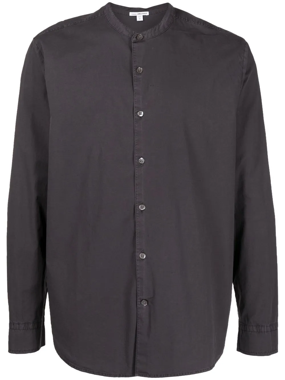 

James Perse camisa con cuello mao - Gris