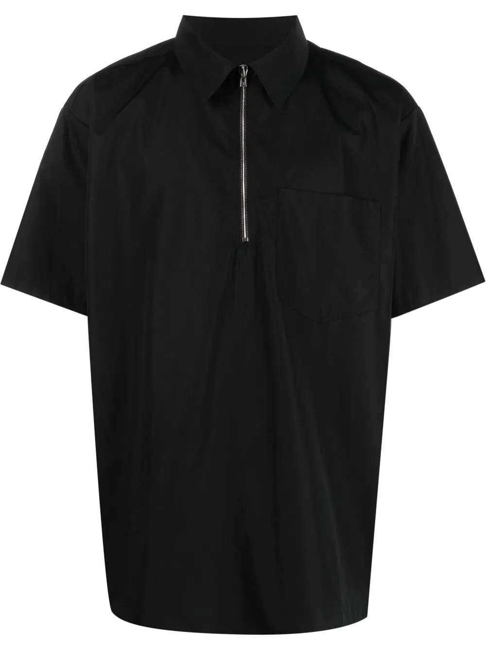 

Winnie NY zip collar shirt - Black