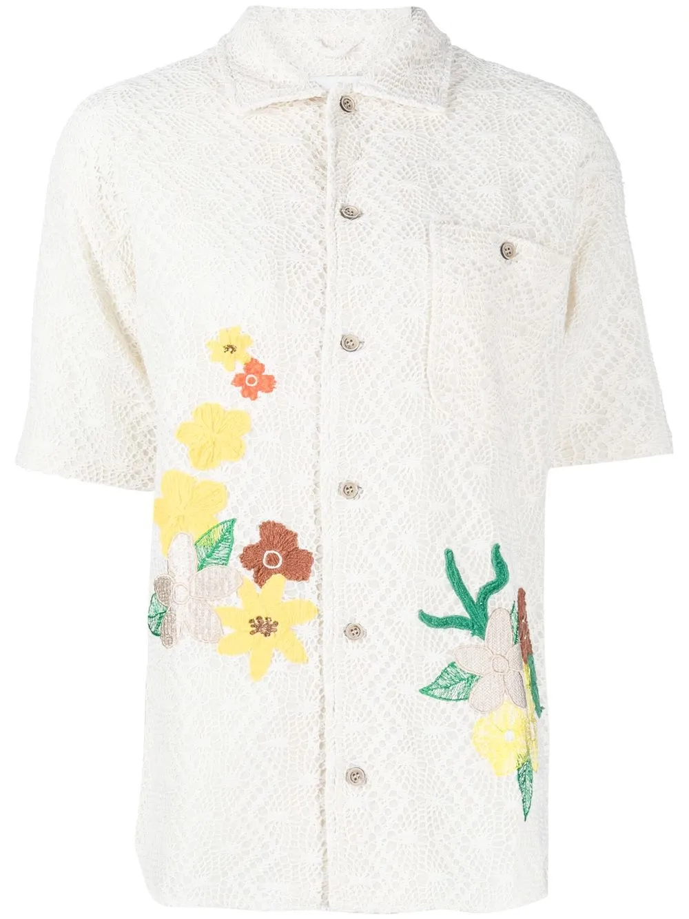 

Andersson Bell camisa con bordado floral - Blanco