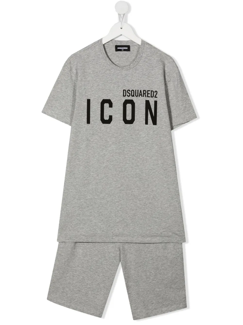 

Dsquared2 Kids TEEN logo-print cotton shorts set - Grey