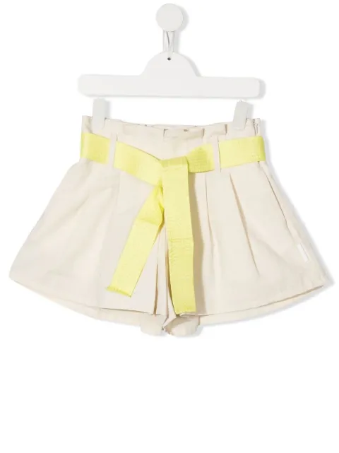 Moncler Enfant tied-waist pleated shorts