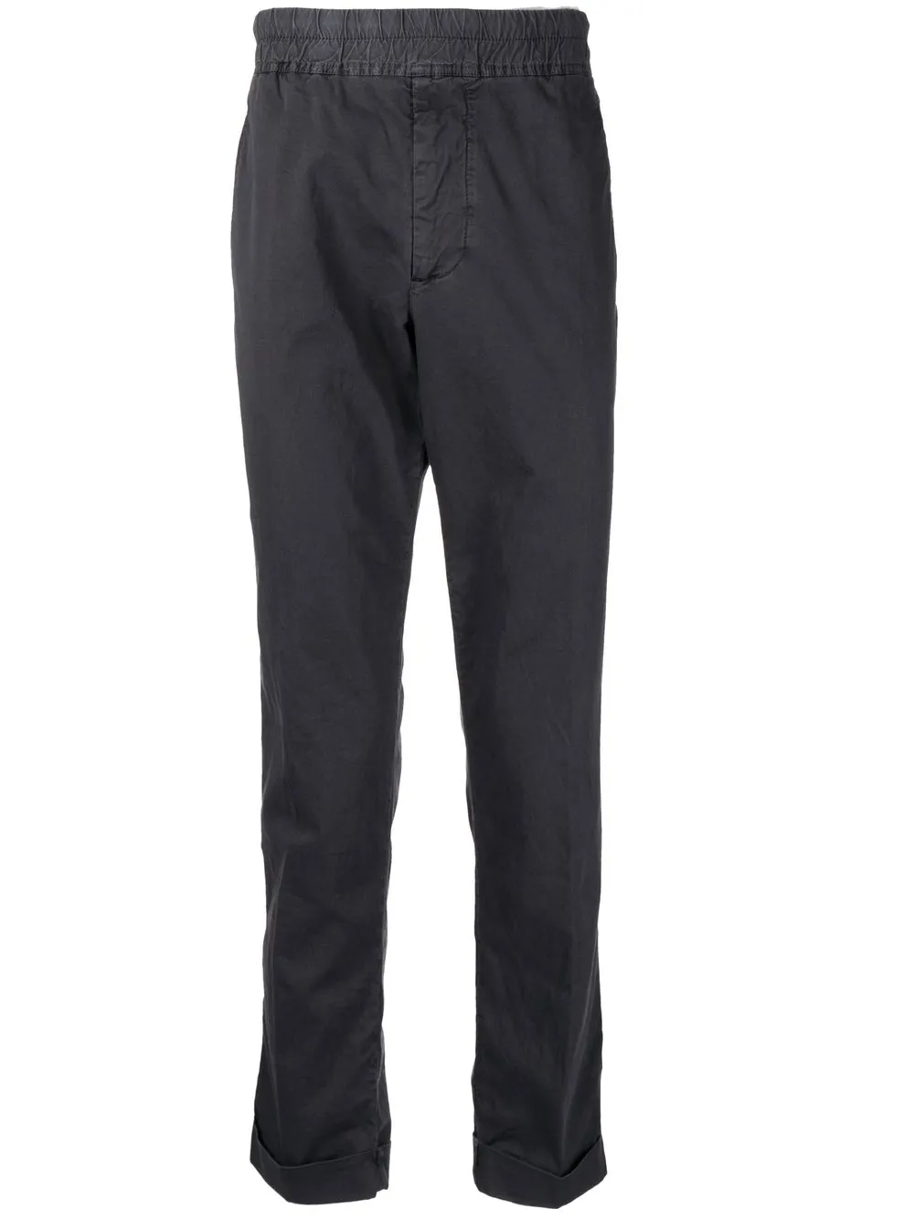 

James Perse pantalones rectos con tiro alto - Negro